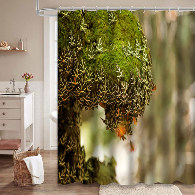 Rideau de douche avec 12 crochets Valley Island