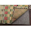 Tapis de couloir damier marocain en laine noué à la main 3 x 12