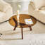 Space-Saving Mid-Century Modern Glass Coffee Table