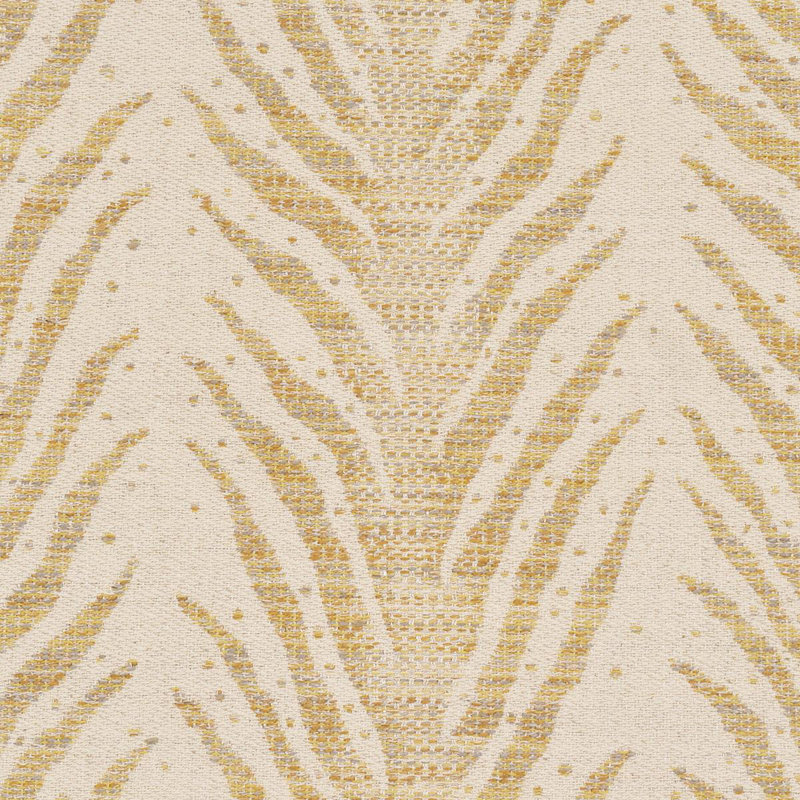 Schumacher X Celerie Kemble Creeping Fern Fabric, Yellow