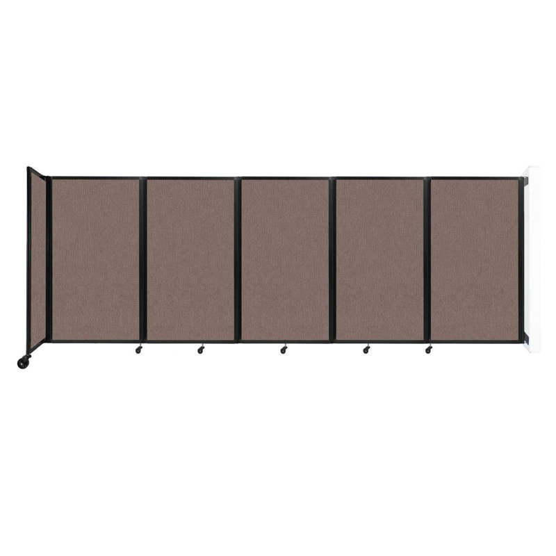 11 - Cloison pliante à panneaux, Latte, 5, H 60 po x l 168 po x P 12 po
