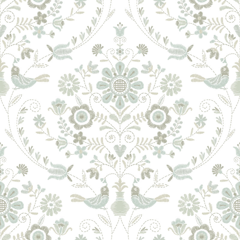 33' L x 21" W Wallpaper Roll, Neutral