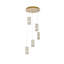 Luminaire suspendu DEL de 20 po Aston en chrome-1401608219