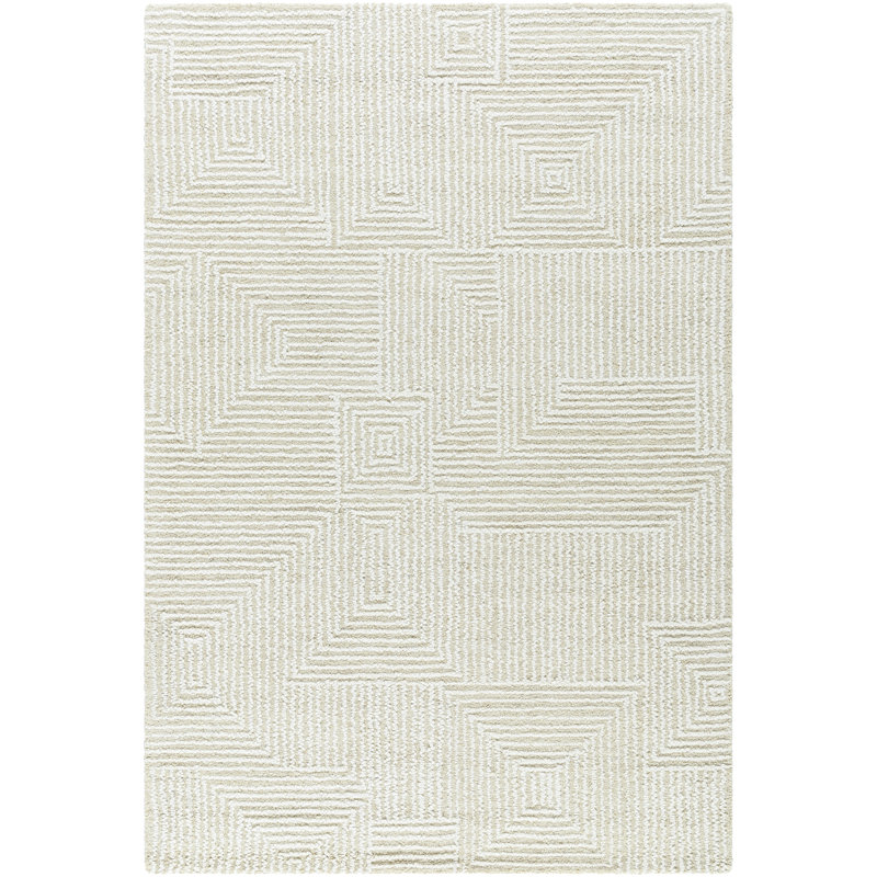 Tapis fait à la main Jerrye FAC-2304, Rectangle 8 pi x 10 pi
