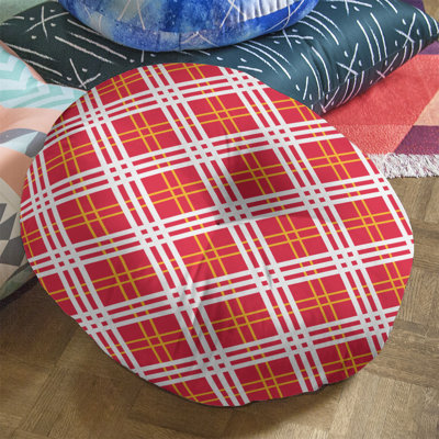 Housse de coussin ronde de luxe Kansas City football/insert