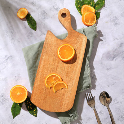Wood Chopping Board | Wooden Serve & Cutting Board | 15X6"