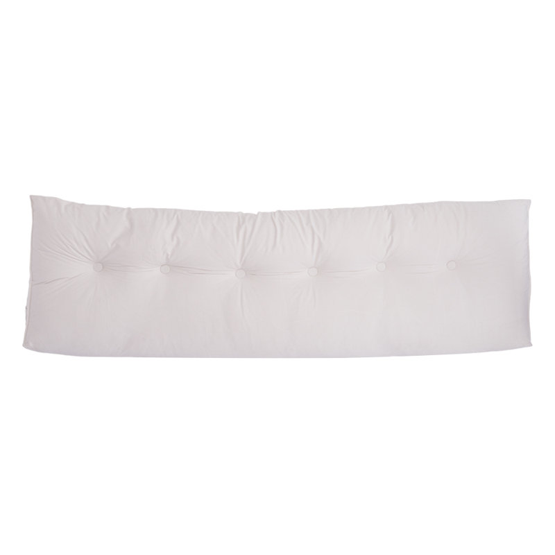 Upholstered Cotton Kingsize (5') Headboard, 180cm W  x 50cm D, White