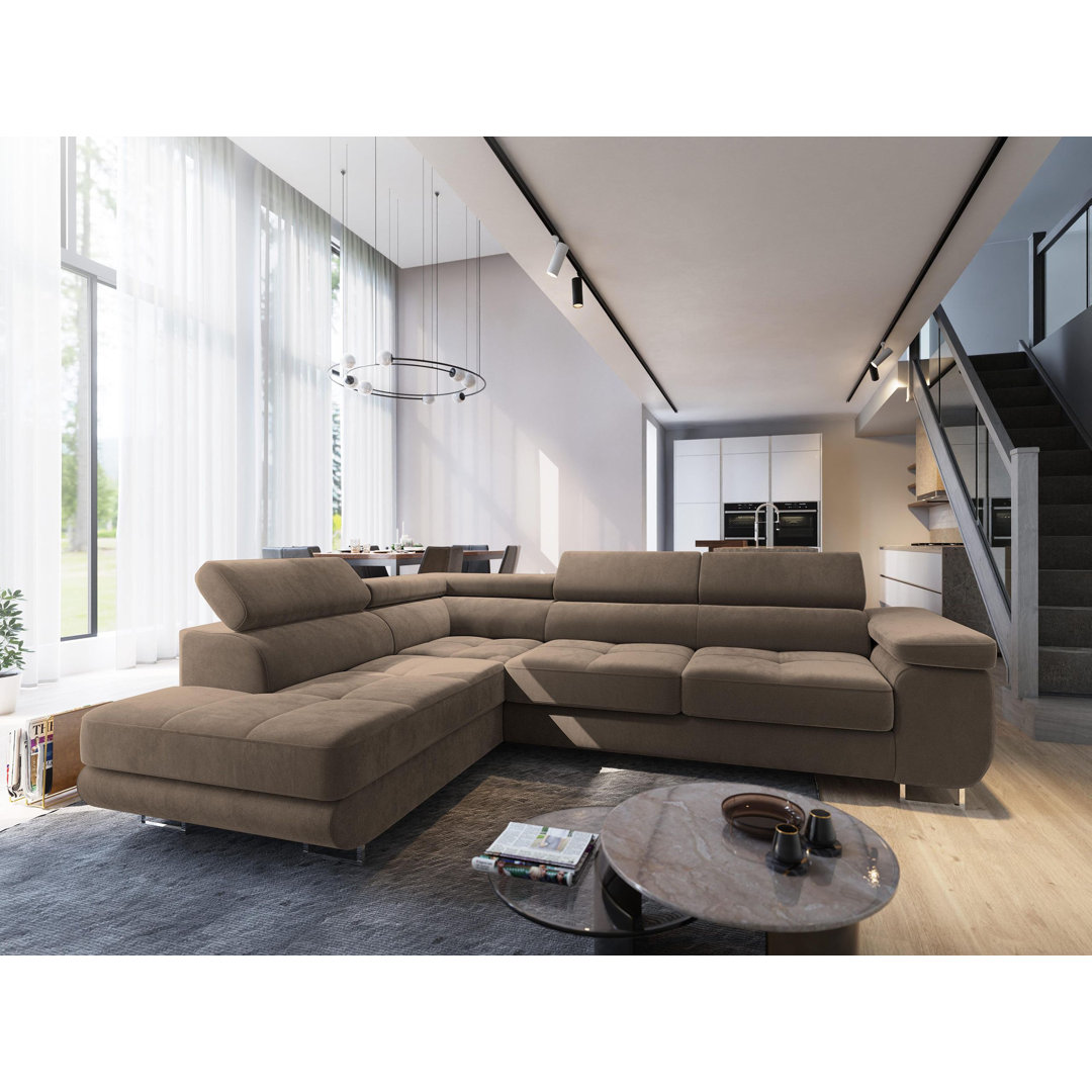 Ecksofa Avorie mit Bettfunktion