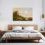 Peaceful River Landscape Classic Peaceful Rustic Landscape Nature Wall Art Print by Mathieu - Wrapped Canvas Print-274710373