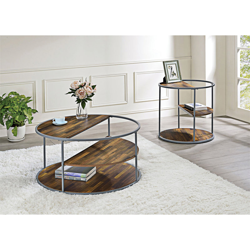 Table basse avec tablettes