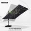365cm Lighted Cantilever Parasol-895460670
