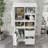 Bathroom Storage Cabinet with Drawers, Storage Shelves and Doors