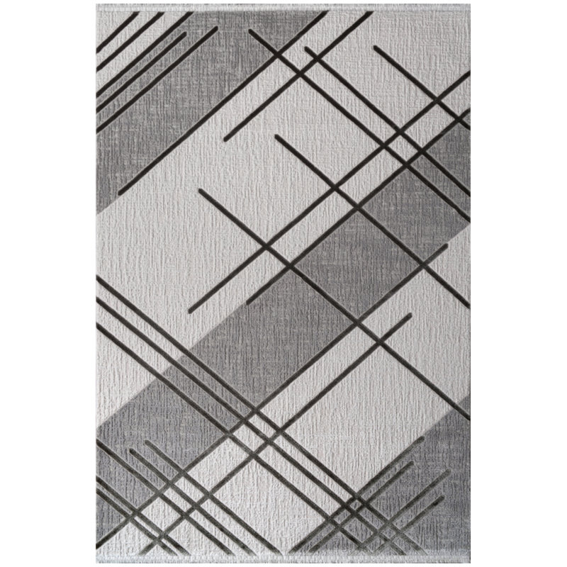 Tapis en coton rectangulaire rectangle, Rectangle 6 pi 6 po x 9 pi 6 po