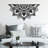 Stylish Black Decorative Metal Wall Accessory, 46.5 x 0.6 x 23.2 inches | 100% Metal Construction, Thickness: 0.06 inches | Easy Wall-Mount Design, Perfect for Home Décor & Modern Interiors-1277456630-1277456632