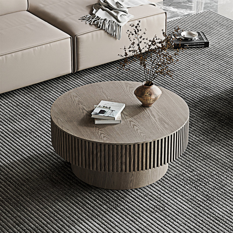 Wood Coffee Table with Storage