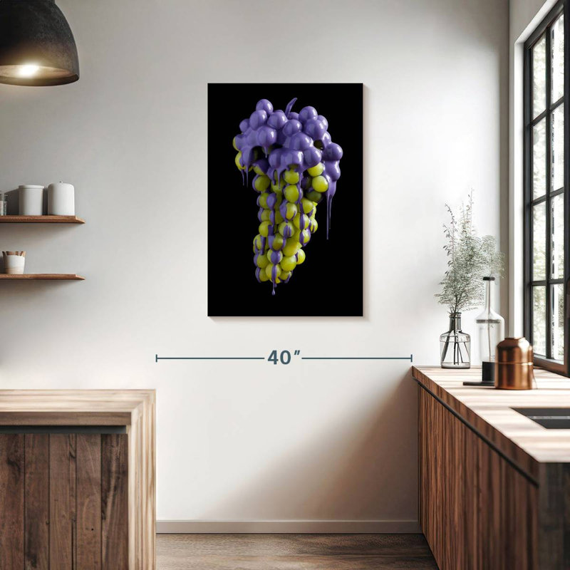 Yarlin raisins dégoulinant de mauve, H 36 po x l 24 po