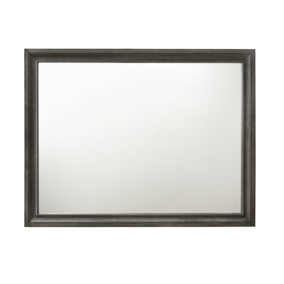 Miroir de coiffeuse à finition grise Naima