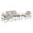Wrenn 4-Piece Sling and Cushion Conversation Set-108471293