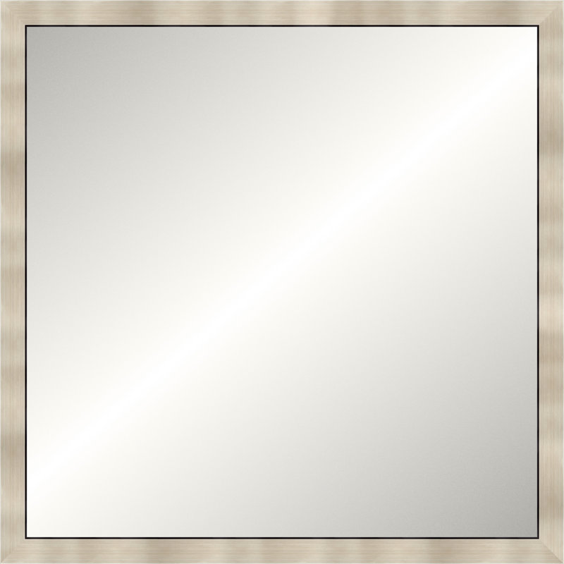 Warm Silver Legacy Mirror, Medium Square