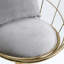 Chaise de bar en velours blanc cassé-873323326