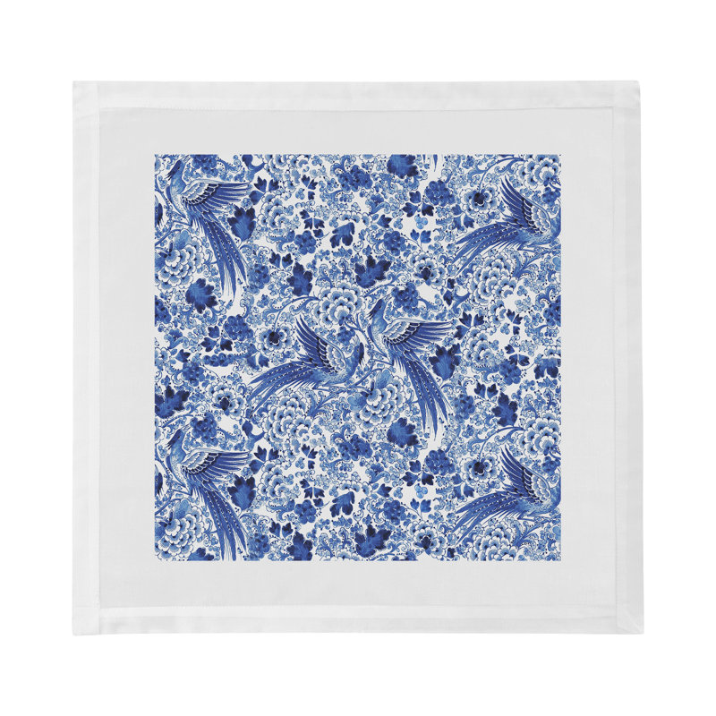 Serviettes de table en satin de coton Royal Delft Inspiration