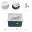 Meuble-lavabo simple avec plateau en céramique 27,82 po Yarny-617166015