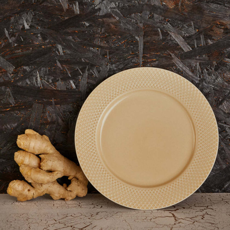 Rhombe Earth Porcelain Dinner Plate