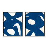 Blue Harmony Set Of 2 Print by Andrea Stokes