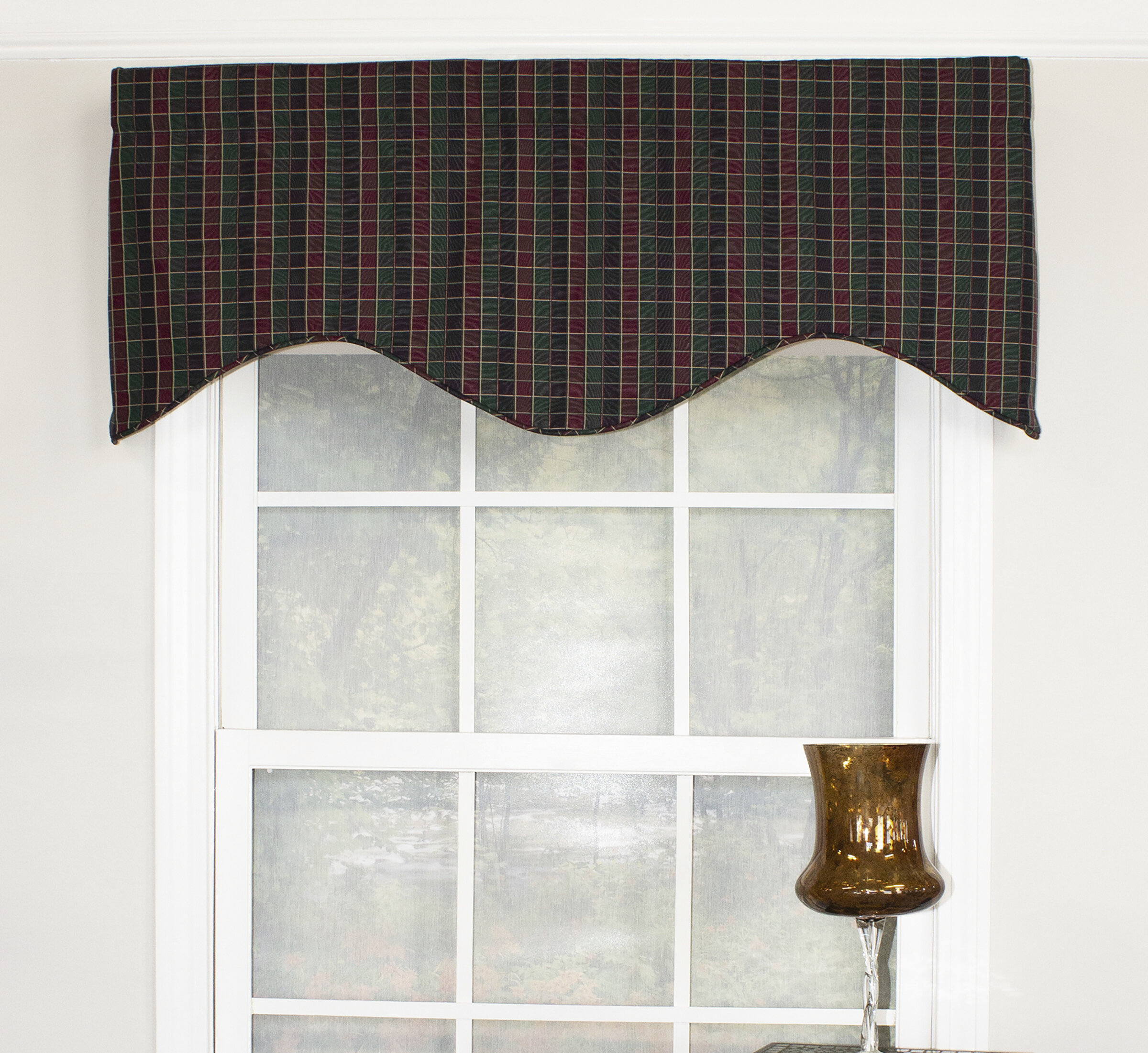 Charlton Home® Areli Paisley Cotton Scalloped 51'' W Window Valance in &  Reviews