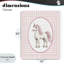 Toile de licorne rose Gingham, design par Christine Simpson Art-1051071899