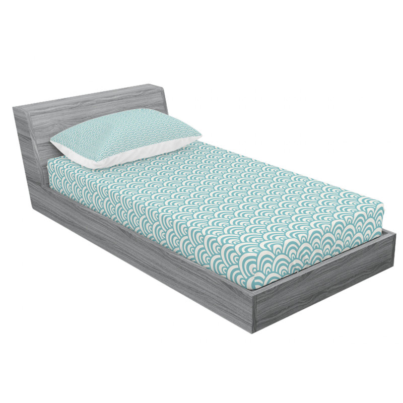 Ensemble de draps Bubbles in High Seas, Ensemble de draps pour lit simple avec drap-housse