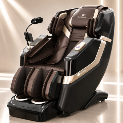  2026 KZ-313 3D Heated Jade Stone Roller Massage Chair, Wide Seating, Deep Zero Gravity, Memory Modes, 55’ SL-Track, Back & Front Heat, LED Touch Screen, Built-in Music, 4 Bluetooth Speakers, Wireless Charger, Phone Holder, No Assembly