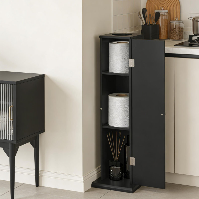 Armoire à papier hygiénique d'angle moderne avec rangement caché