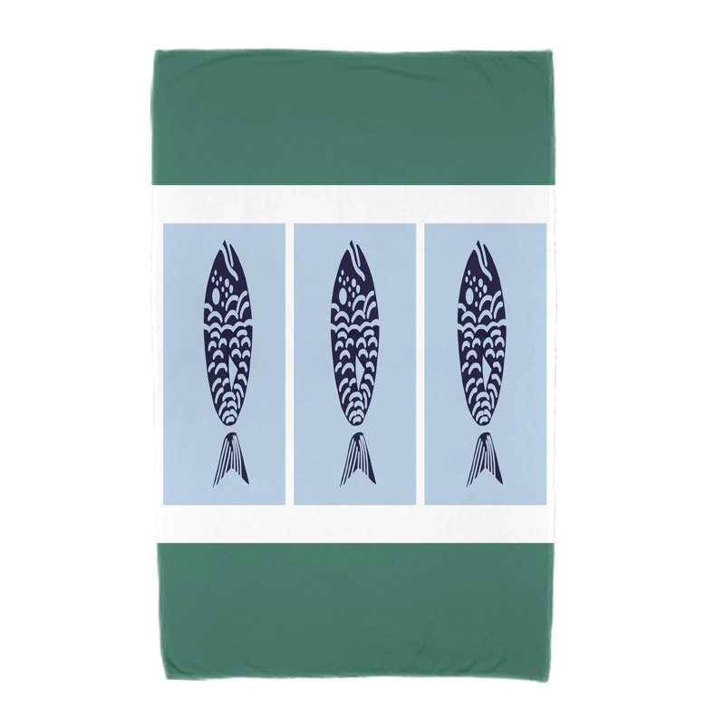Serviette de plage en microfibre, Vert