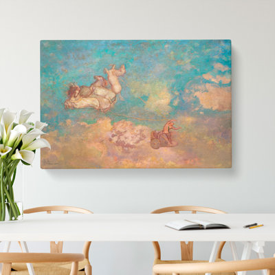The Chariot Of Apollo by Odilon Redon - Wrapped Canvas