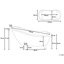 Jodha 1700mm x 800mm Soaking Acrylic Bathtub