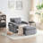 3 In 1 Convertible Sleeper Sofa Chair Bed With Phone Holder & USB Ports,Modern Velvet Single Small Futon Sofa Bed Pull Out Couch Recliner With Adjustable Backrest And Swivel Phone Stand-1695707351
