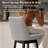 Eriqa Swivel 30.6'' Bar Stool, Light Gray-725924850