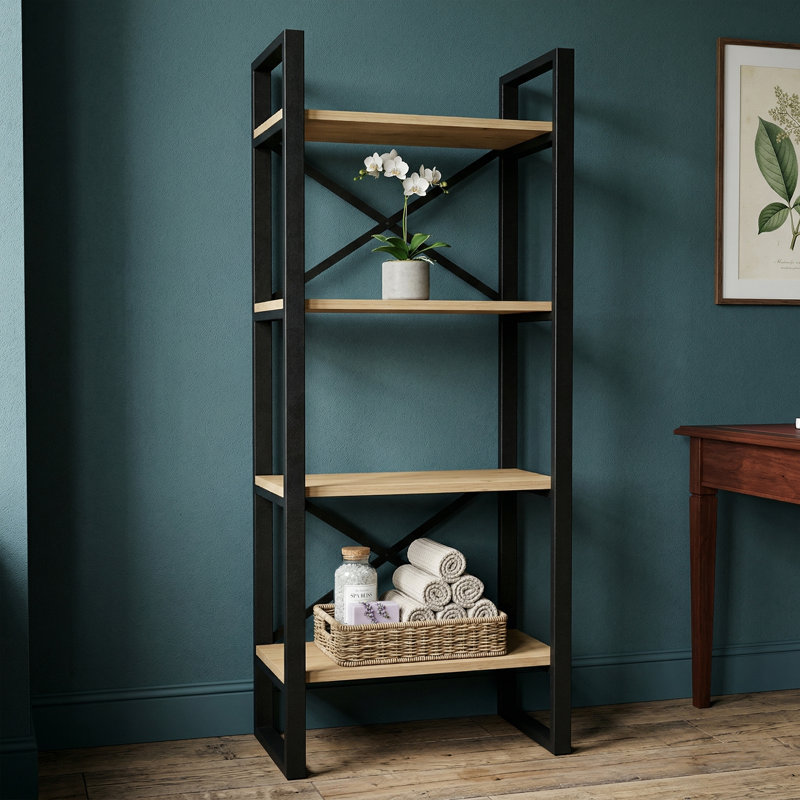 The Hudson Industrial Gallery Bookshelf, Sapphire