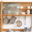 Nordic Red Oak Multifunctional Food Cabinet