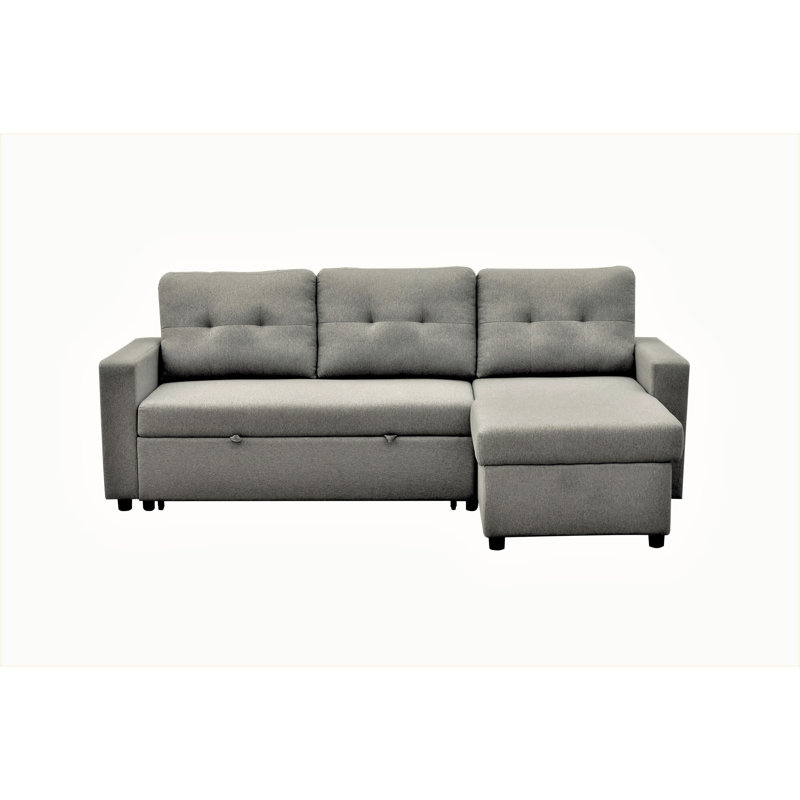Canapé-lit modulaire convertible en forme de L, mobilier d'appoint élégant, canapé-lit escamotable pour petits espaces et salons