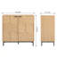 Armoire d'appoint 2 portes Delsin-134402052