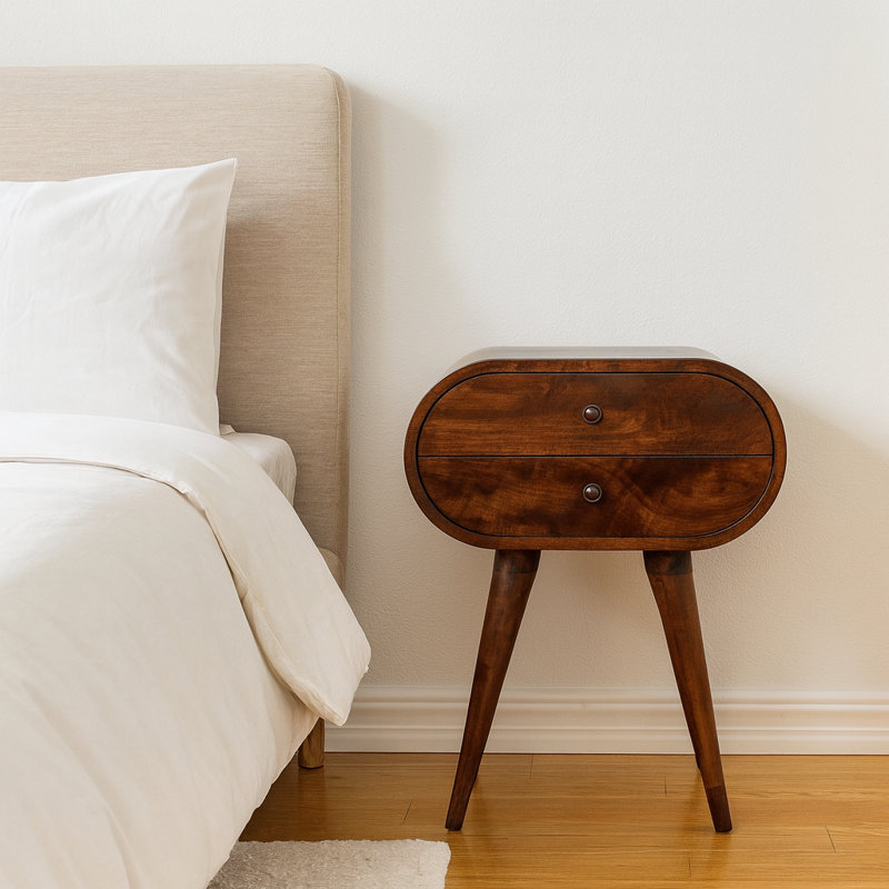 Bridgette 17.7'' W Solid Wood Nightstand