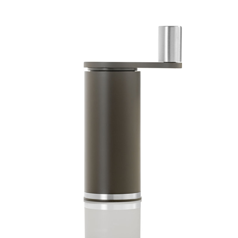 Mocha Brown Manual Salt and Pepper Grinder with Gear Crank