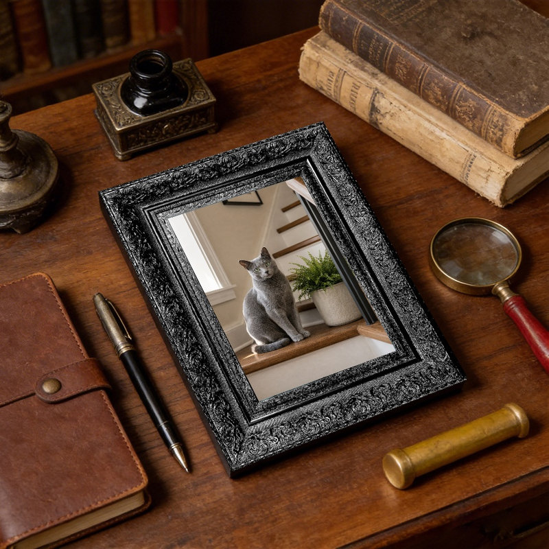 Cadre de table noir 1 PC 5 "x 7" avec affichage horizontal ou vertical, Noir, 1, 5" W x 7" H