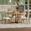 Table de salle à manger ronde pour 4 avec chaises-1142312725-1142312747