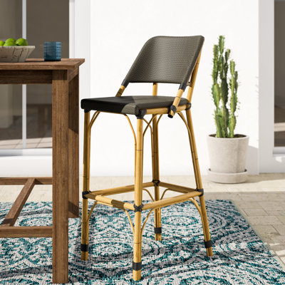 Hovis 30" Patio Bar Stool by Bay Isle Home