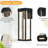 15" Crystal LED Outdoor Wall Sconce with Motion Sensor & Dusk to Dawn Function -470733060