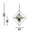 Breunig 3-Light Geometric Chandelier