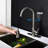 Kitchen Faucet With Pull Out Spray, Brushed Nickel Covered, Stainless Steel Comprised, 360 Rotating Nozzle For Convenient Water Utilization, Single Handle Control Process Spray Faucet, Adorned, Made-424675730